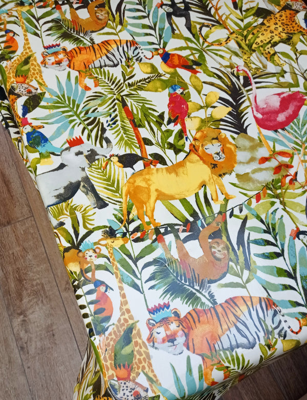 Prestigious Jolly Jungle Animals Oilcloth Tablecloth