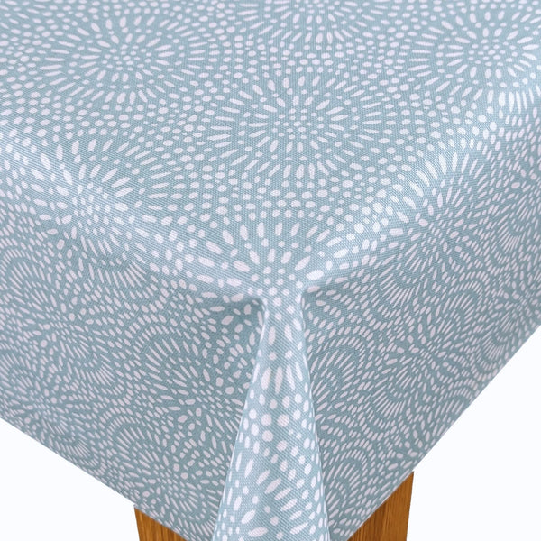 Prestigious Whirl Spearmint Oilcloth Tablecloth