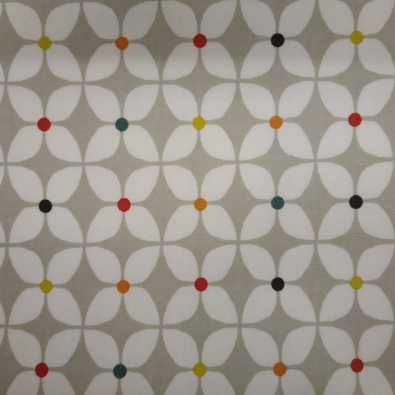 Prestigious Zap Paintbox Grey Oilcloth Tablecloth