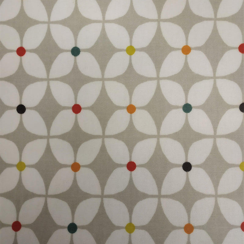 Prestigious Zap Paintbox Grey Oilcloth Tablecloth