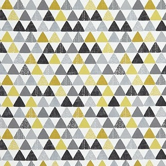 Pyramid Triangle Grey Ochre Oilcloth Tablecloth Smd iliv