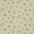 Rosebud Sage Oilcloth Tablecloth by Clarke and Clarke