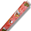 Santa Snowman Red  Wipe Clean Tablecloth Roll | 20m x 140cm | Clearance