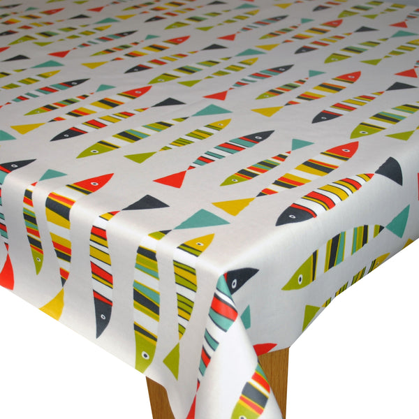 Sardines Tutti Fruity Oilcloth Tablecloth