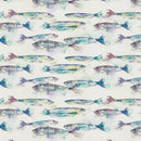 Sardines Voyage 132cm wide Oilcloth Tablecloth