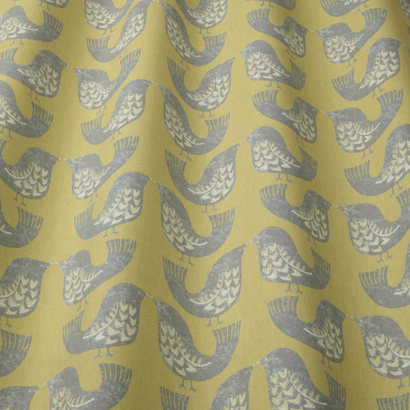 Scandi Birds Mustard Oilcloth Tablecloth Smd i-liv