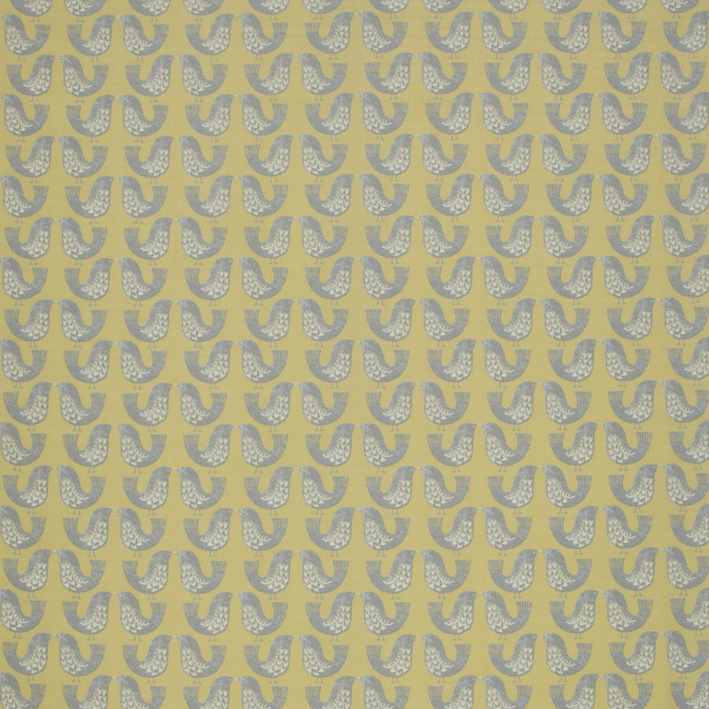 Scandi Birds Mustard Oilcloth Tablecloth Smd i-liv