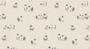 Sheepy Sheep Natural Dotty Oilcloth Tablecloth
