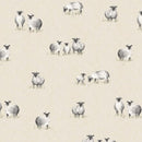 Sheepy Sheep Natural Dotty Oilcloth Tablecloth