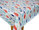 Shoal Blue Multi Oilcloth Tablecloth by Fryetts