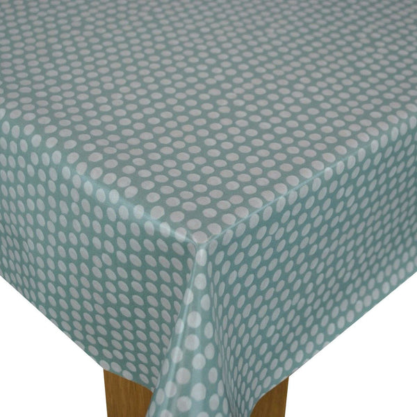 Spotty Duckegg Oilcloth Tablecloth