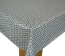 Spotty Grey Oilcloth Tablecloth