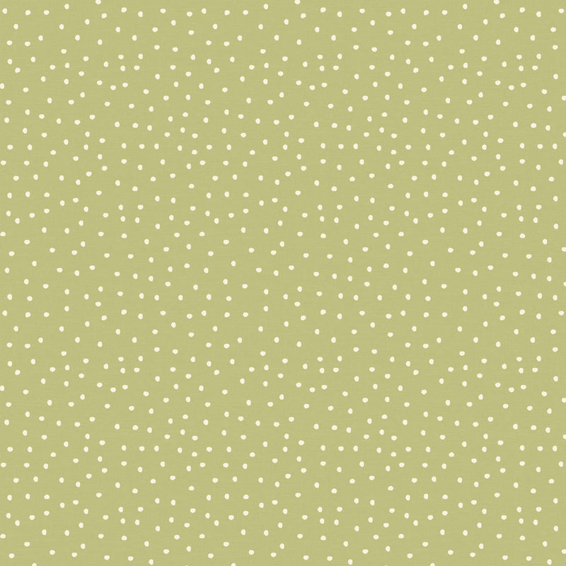 Spotty Lemongrass Random Dotty Oilcloth Tablecloth by I-Liv