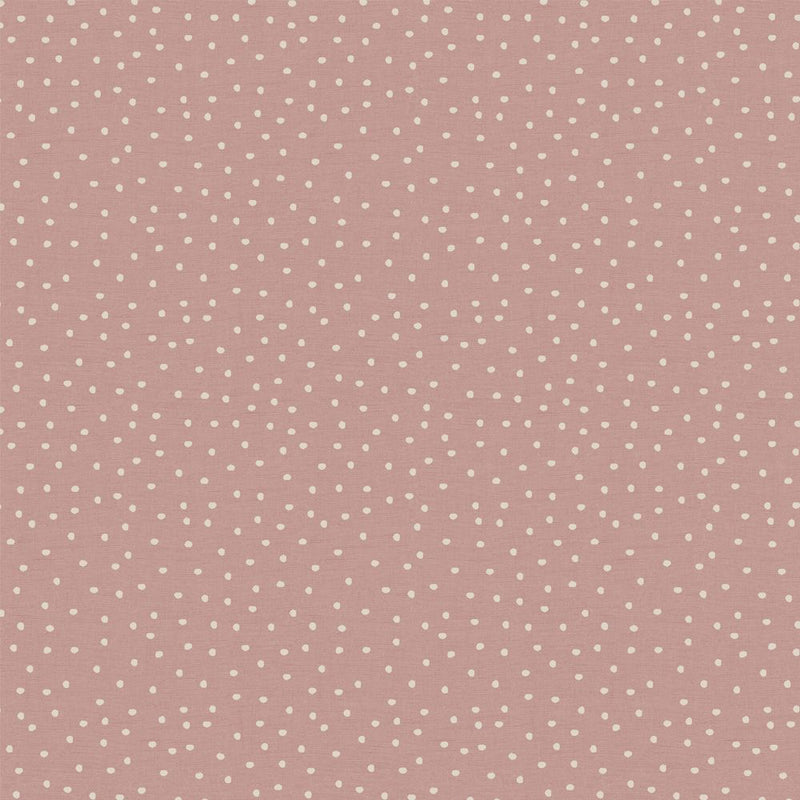 Spotty Rose Pink Random Dotty Oilcloth Tablecloth by I-Liv