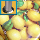 Extra Wide Lemons Tablecloth with Parasol Hole Wipe Clean Outdoor Tablecloth Vinyl PVC Round 160cm