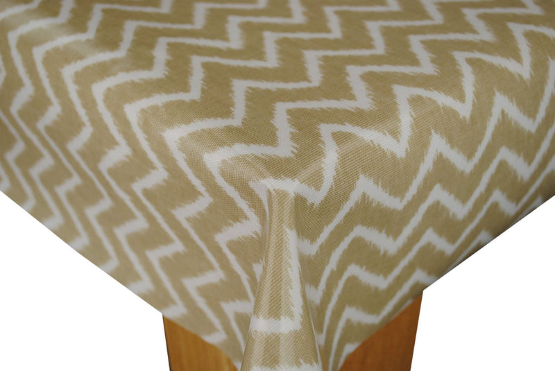 Twine Nutmeg Oilcloth Tablecloth