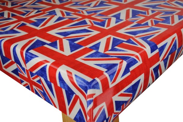 Union Jack Flag Oilcloth Tablecloth