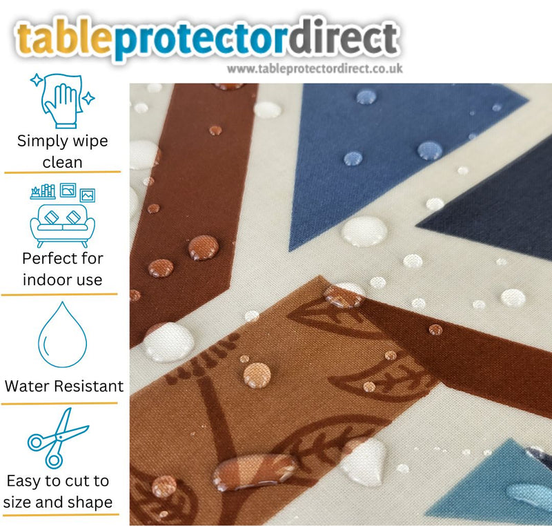 Union Jack Flag Oilcloth Tablecloth