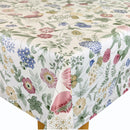 Countryside Meadow Flowers Vinyl Oilcloth Tablecloth