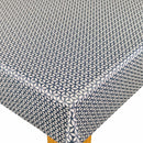 Geo Geometric Navy Oilcloth Tablecloth