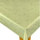 Skeleton Leaf Sage Green Vinyl Oilcloth Tablecloth