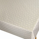 Fryetts Silver Love Hearts Cotton Oilcloth Tablecloth