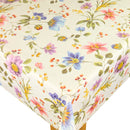 Flowers and Berries Tex Vinyl Oilcloth Tablecloth