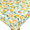 Orange Blossom Citron Matt Oilcloth Tablecloth