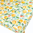 Orange Blossom Citron Matt Oilcloth Tablecloth
