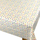 Small Multi Polka Dot Spot PVC Wipe Clean Tablecloth