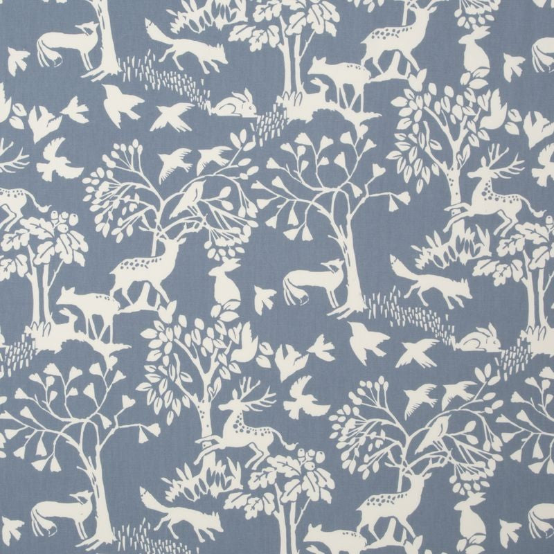 Vilda Woodland Chambray Oilcloth Tablecloth by Clarke and Clarke