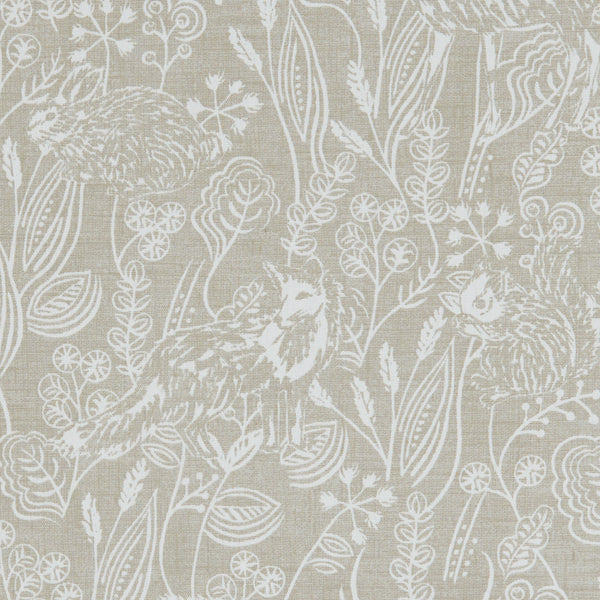 Westleton Taupe Woodland Oilcloth Tablecloth