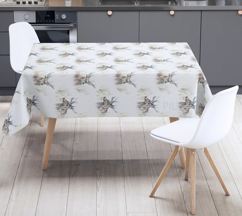 Wallace Stag Voyage Oilcloth Tablecloth