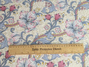 William Morris Golden Lily Dove Grey and Plum Oilcloth Tablecloth