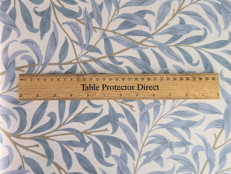 William Morris Willow Bough Mineral Grey Oilcloth Tablecloth