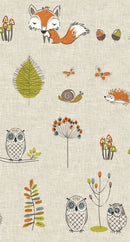 Woodland Fox Oilcloth Tablecloth