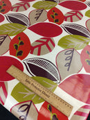 Malina Summer Leaves Wine and Olive Oilcloth Tablecloth