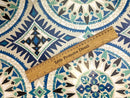 Agadir Blue Tablecloth Fryetts ROUND 120cm  Warehouse Clearance