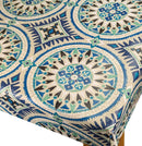 Agadir Blue Tablecloth Fryetts ROUND 120cm  Warehouse Clearance