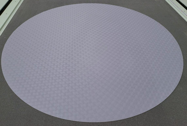 Table Protector Airforce Blue Grey Round 137cm - Warehouse Clearance