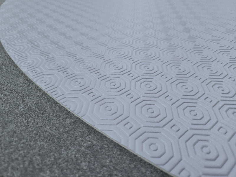 Table Protector Airforce Blue Grey Round 137cm - Warehouse Clearance