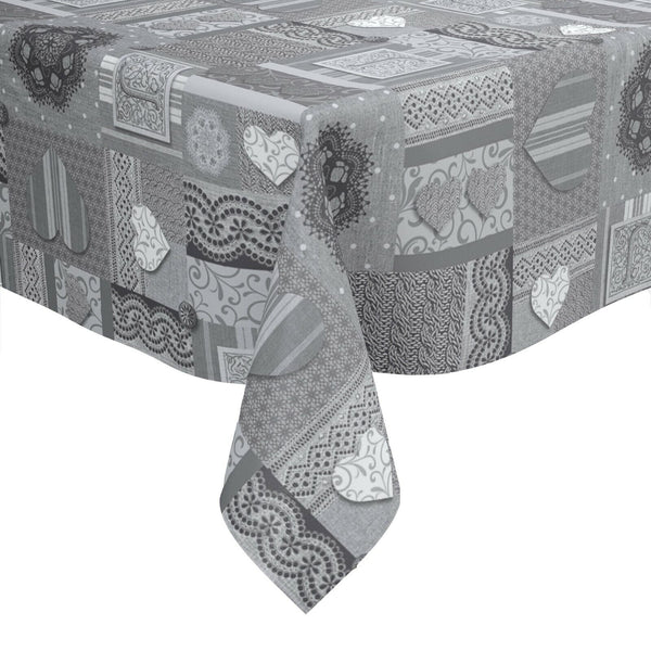Amelia PVC Vinyl Wipe Clean Tablecloth ROUND 140cm Warehouse Clearance