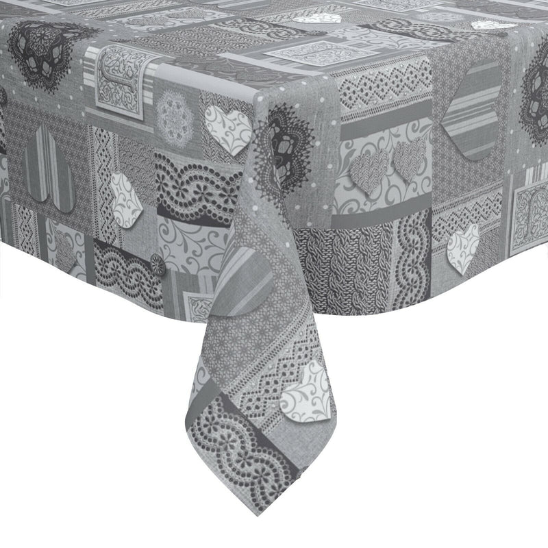 Amelia PVC Vinyl Wipe Clean Tablecloth ROUND 140cm Warehouse Clearance