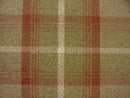 Balmoral Rust Wool Effect Tartan Fabric-Sold by the Metre-Warehouse Clearance
