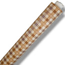 Cream Taupe Beige Small Check PVC Vinyl Tablecloth 20 Metres Roll