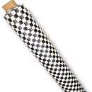 Black Checkerboard PVC Vinyl Tablecloth Roll 20 Metres x 140cm