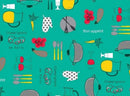 Cook in the Kitchen  PVC Vinyl Tablecloth 20 Metres x 140cm