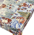 Christmas Winter Wonderland Oilcloth Tablecloth