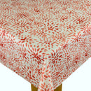 Cara Spice  Matt Oilcloth Tablecloth Clarke and Clarke 220cm x 132cm  Warehouse Clearance