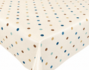 Dotty Duckegg Multi Oilcloth Tablecloth by  Clarke and Clarke